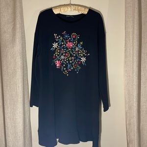 Zara flowered dress size XL